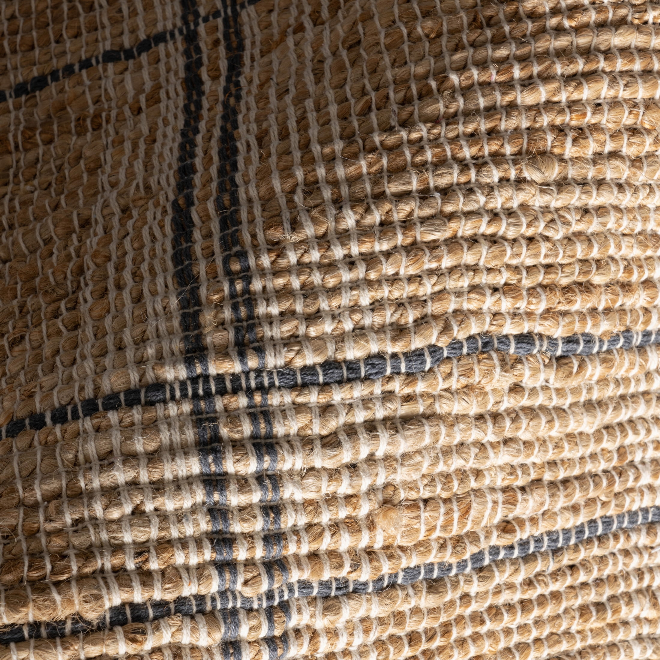 Rugs USA Oscar Plaid Jute Area Rug, 8' 6" x 11' 6", Oscar Natural