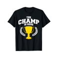 thumbnail image 1 of The Champ is Here T-Shirt Classique Sans Col à Col Rond Manches Courtes - Petit pour Hommes, 1 of 2