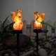 thumbnail image 5 of Luz de jardín empotrada en el suelo Forma de ardilla Control de luz inteligente solar Decoración de patio Césped impermeable Acera Paisaje Decorativo 2 piezas, 5 of 5