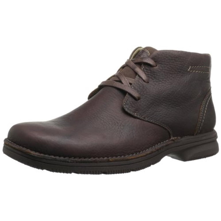 Clarks Mens Senner Ave Leather Round Toe Chukka Boots  display picture 2