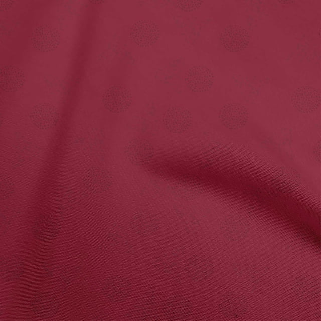 oneOone Viscose Chiffon Maroon Fabric Dot Circle Craft Projects Decor Fabric Printed By The Yard 42 Inch Wide