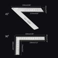 thumbnail image 3 of Upgraded Corner Squre Ruler Metal Steel 45°/90°Door & Window Angle Ruler Suitable for Home DIY Woodworking Construction, 3 of 4