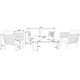 thumbnail image 6 of LeisureMod Spencer Modern Outdoor Light Grey Rope Frame Loveseat With Cushions, 6 of 6