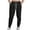 Black1, variant on Diufon Casual Pants for Men Baggy Elastic Waist Drawstring Sweatpants Trendy Tapered Jogger Pants with Pockets