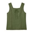 thumbnail image 4 of SwiftWear Women's Square Neck Tank Top Tie-Front Casual Sleeveless Summer Top Elegant & Breathable Everyday Cami​, 4 of 6