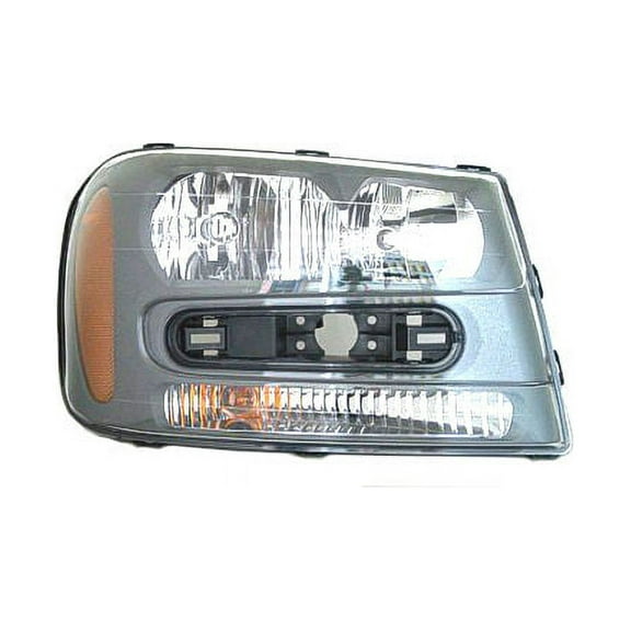 Right Passenger Side Headlight Assembly - Compatible with 2002 - 2008 Chevy Trailblazer 2003 2004 2005 2006 2007