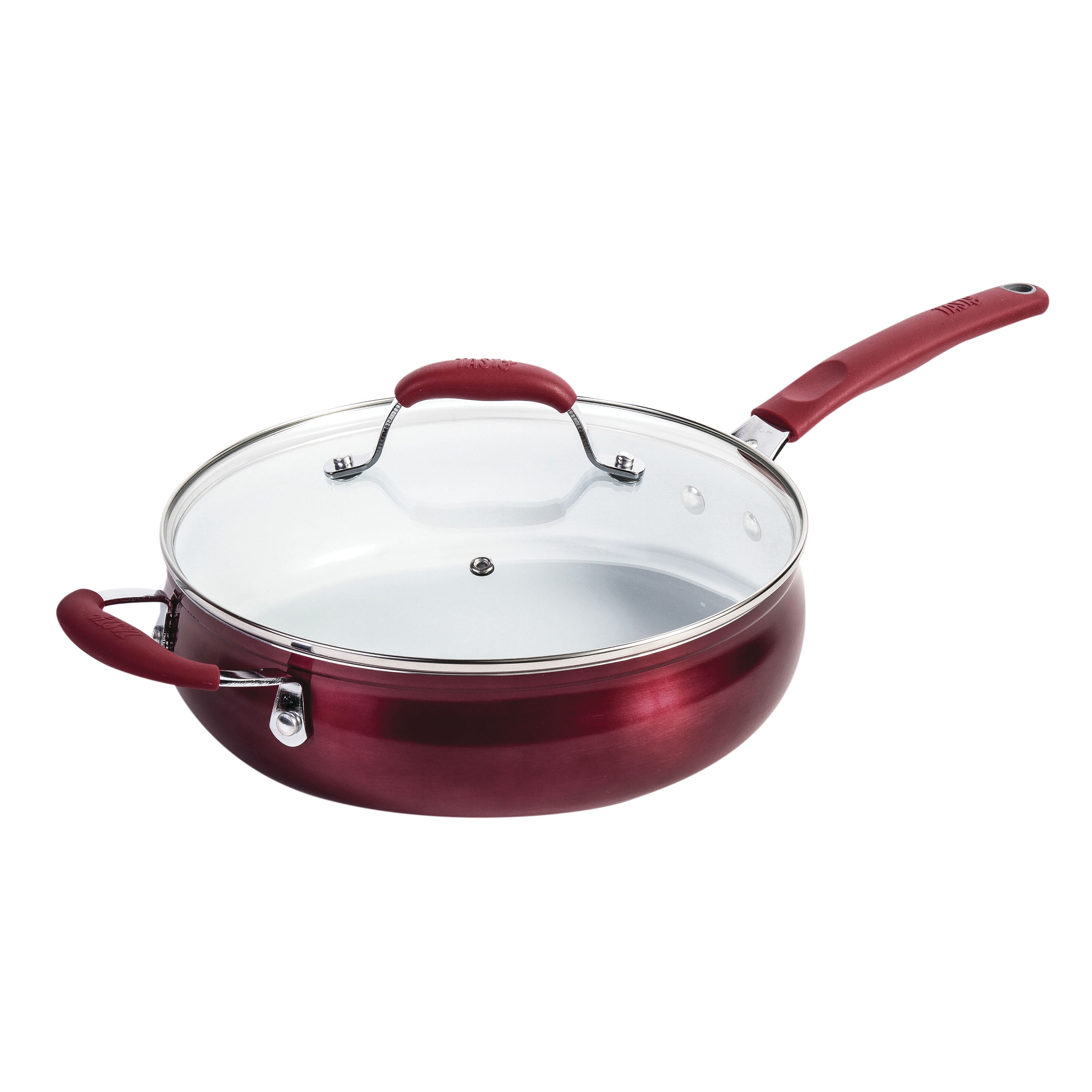 RD79 - 3qt Saute Pan - Red Swirl Design - UPC 619199797563