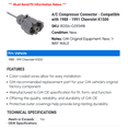 thumbnail image 2 of A/C Compressor Connector - Compatible with 1988 - 1991 Chevy K1500 1989 1990, 2 of 2
