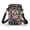 Floral Skull Design, variant on HELLHERO Cat and Daisy Pattern with Shoulder Strap Adjustable Shoulder Strap Crossbody Bag for Daily Use Crossbody Sling Bag Polyester 4.33x1.97x7.09