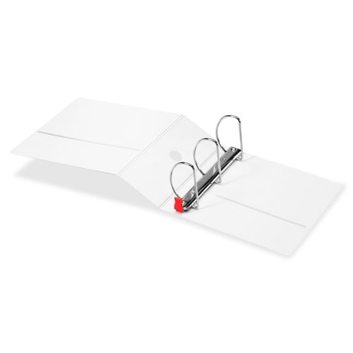 Cardinal 10350CB Premier 3 Easy Open Locking Slant D Ring 5 in. Capacity ClearVue Binder - White