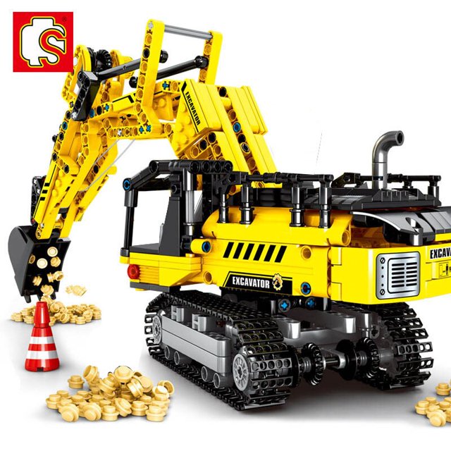 Bloques de construcción de camión técnico para niños, juguete de ladrillos para armar camión cosechador agrícola, Tractor, furgoneta, vagón, pueblo, bricolaje, 2023