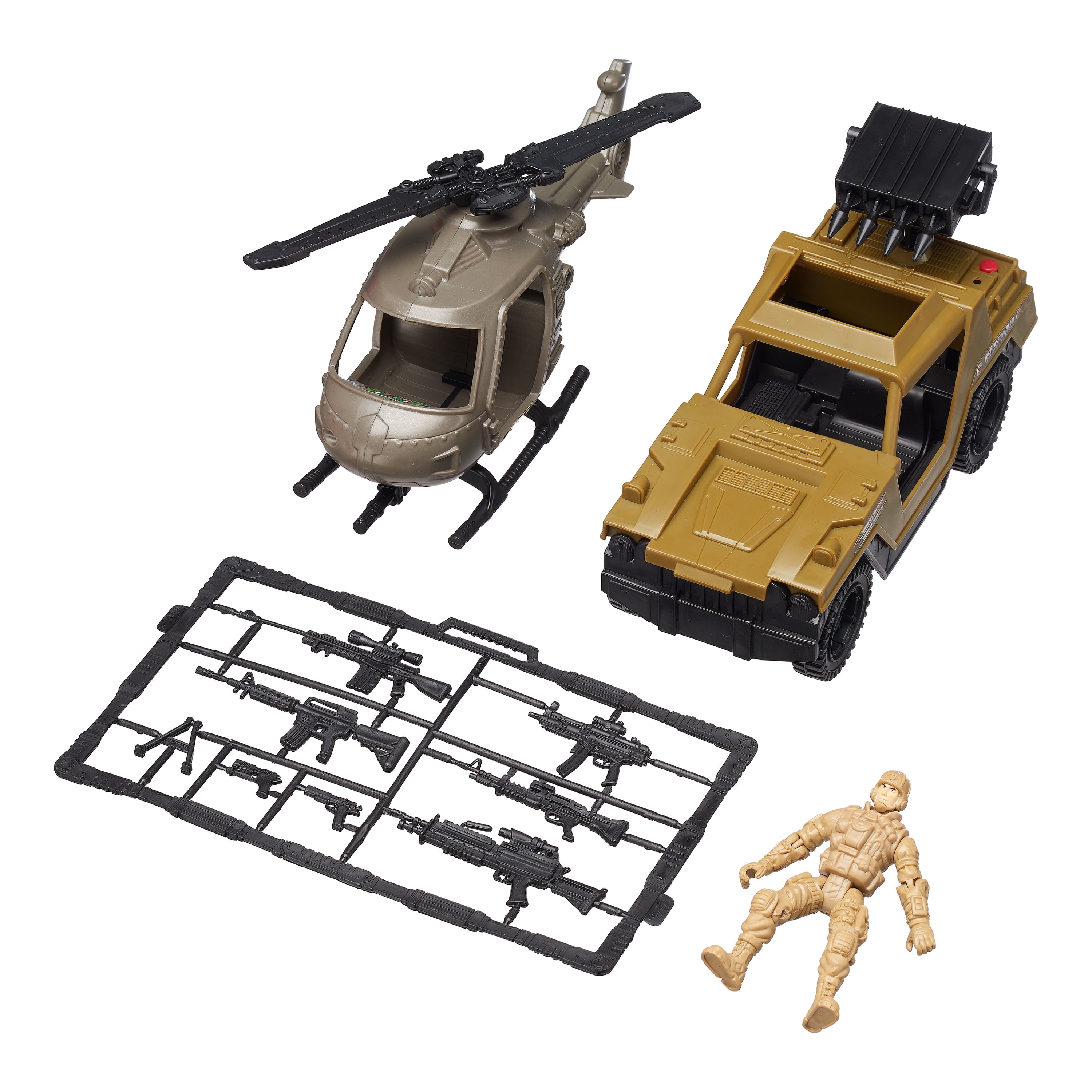 Kid Connection Military Adventure Play Set, 10 Pieces