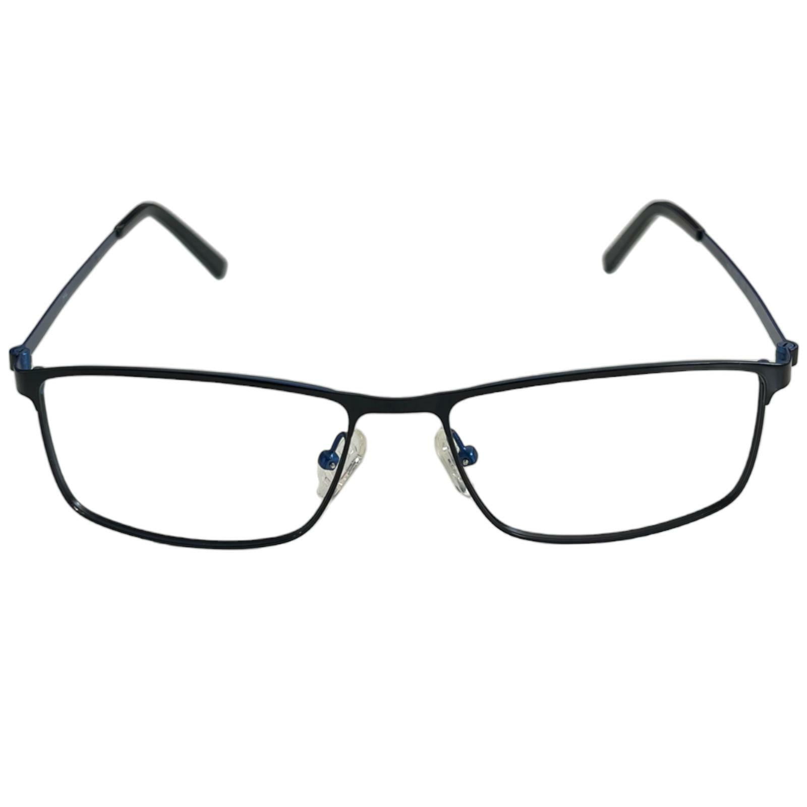 M+ Mens Eyeglass Blue Black Frames 1022 MBLK Size 55-16-140 - Walmart.com