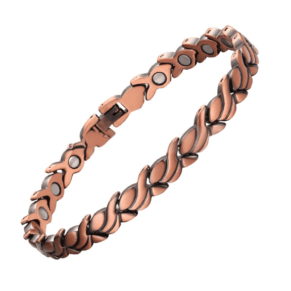 DESIGNICE Ankle Bracelet Pure Copper Health Anklet Stainless Steel Bracelets for Women Vintage Jewelry Ankle Bracelet Bronze