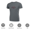thumbnail image 3 of Coolnut Womens T Shirts Fashion Tops, Couple Love Of Cat With Big Heart Women's Basic Short Sleeve Tees, Grey Lightweight Casual Summer Clothes, XL, 3 of 6