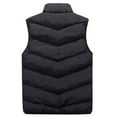 thumbnail image 2 of Jakets for Men Men Autumn Winter Stand Collar Pure Color Waistcoat Vest Jacket Top Coat, 2 of 8