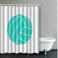 thumbnail image 1 of Cortina de Baño ABPHQTO Voleibol Azul Turquesa Verde 150x180 cm, 1 of 4