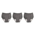 thumbnail image 2 of Youkk Reusable Washable Mens Underwear for Incontinence Breathable Briefs Pant 100CC Dark Grey L 3Set, 2 of 5