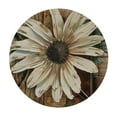thumbnail image 2 of JEUXUS  Rustic Daisy Tablecloth Round, Vintage Sunflowers on Wooden Board Table Cloth Farmhouse Spring Summer Decorations Table Cover for Parties Picnic Kitchen Dinner Decor Indoor, 2 of 7
