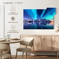 thumbnail image 5 of Elephant Stock Amazing Aurora Borealis Wall Art - Horizontal Canvas Wall Art - Living Room Wall Decor - Nature Canvas - Turquoise And Blue Decor - 51" x 34", 5 of 8
