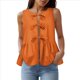 thumbnail image 1 of Chaleco de Verano con Lazo Frontal para Mujer, Sin Mangas, Elegante, para Trabajo de Negocios Naranja XXXL, 1 of 6