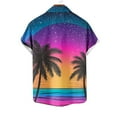 thumbnail image 5 of VBTAPA Big and Tall Hawaiian Shirt for Men Tropical Printed Short Sleeve Casual Button Down Shirts Lightweight Beach Party Shirt Limited Time Sales Purple XXXXXL, 5 of 6