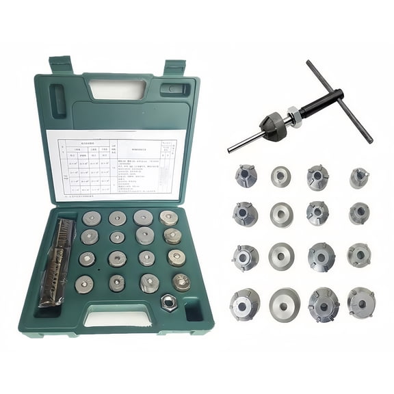 DVWY Universal Motorcycle & Auto Seat Reamer Kit, High‑Speed Steel Manual Handheld Cutting Cutter Tool for Engine Rep