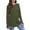 Green, variant on Women's Casual Long Sleeve Tops Crew Neck Round Hem Loose T Shirts Tunic Tops With Thumb Holes Turtle Neck Top for Women Exercise Shirts Women Pack Oversized Tee Shirts for Women Womens Bulk Casual
