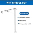 thumbnail image 2 of 3.5 Inch Valance Clips for Blinds, Clear Vertical Blind Valance Clip, Hidden Vertical Blind Installation Bracket, Vertical Blinds Replacement Part（4P, 2 of 5
