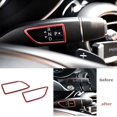 thumbnail image 4 of 2x pour Benz C-Class 15-21 Levier de Vitesse Intérieur F pour Ram e Trim Aluminium Rouge, 4 of 4