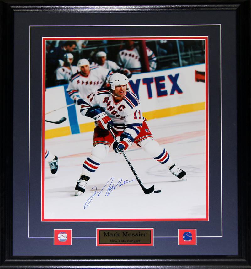 Mark Messier New York Rangers Engraved Framed Photo Action 