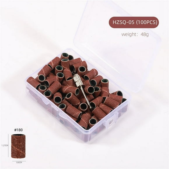 Especial para anillo de lijado de uñas en caja Lijadora de uñas blanca negra marrón anillo de lijado de uñas con rodamiento