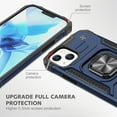 thumbnail image 2 of FIEWESEY for iPhone 14 Plus Case, Military Grade Protective Phone Case Cover with Metal Ring Kickstand [Support Magnet Mount] Compatible with iPhone 14 Plus - Blue, 2 of 7