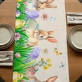 thumbnail image 5 of Table Runners 70 Inches Long Dress Scarves, Easter Bunny Farmhouse Coffee/Dining/Kitchen Table Decor, Holiday Table Runner, Spring Easter Eggs Floral Rustic Burlap 13x70 Inch, 5 of 9