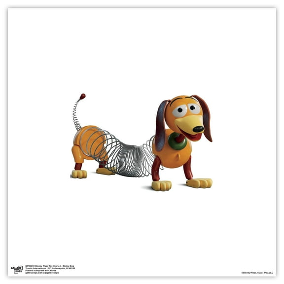 Gallery Pops Disney Pixar Toy Story 4 - Slinky Dog Wall Art, Unframed Version, 12" x 12"