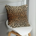 thumbnail image 2 of Throw Pillow Covers Home Decor Set of 4 Pillow Cases Decorative 18 x 18 Inches Cushion Couch Sofa Pillowcases Leopard Work African Animal Black, 2 of 6