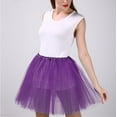 thumbnail image 5 of Landzoo Women'S Candy Color Multicolor Skirt Support Half Body Puff Petticoat Colorful Small Short Skirt Cozy Distinctive Women's Skirt, 5 of 7