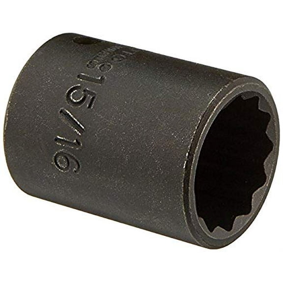 Stanley Proto J7430 1/2" Drive Impact Socket, 15/16", 12 Point