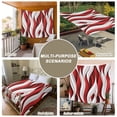 thumbnail image 6 of Red White Moire Tapestry for Bedroom Wall Hanging Tapestry, Modern Abstract Art Ceiling Backdrop Tapestries Poster Blanket Wall Decor for Teens Room Living Room Dorm 59" x 79", 6 of 8