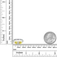 thumbnail image 6 of Gem Stone King 925 Silver and 10K Yellow Gold Lab Grown Diamond and Yellow Sapphire Engagement Ring for Women | 1.22 Cttw | Round 5MM | Gemstone April Birthstone | Size 6, 6 of 6