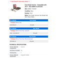 thumbnail image 2 of Front Brake Pad Set - Compatible with 2019 - 2022 BMW X4 xDrive30i 2020 2021, 2 of 2