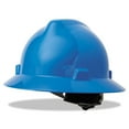 thumbnail image 5 of MSA 475368 V-Gard Full-Brim Hard Hat With Fas-Trac III Ratchet Suspension | Polyethylene Shell, Superior Impact Protection, Self Adjusting Crown Straps - Standard Size in Blue, 5 of 5