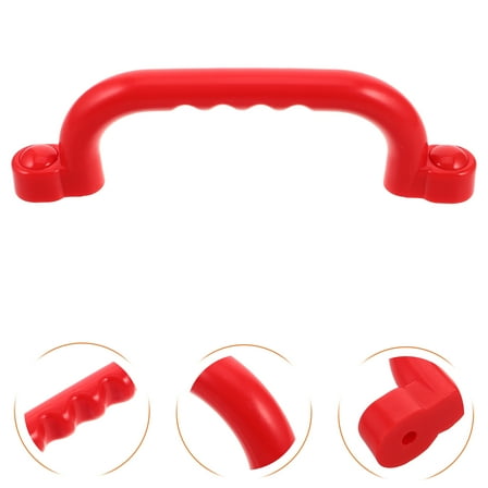WORGEOUS 1 Pair Playground Safety Handles Outdoor Green Grab Handle Bars Tree House Accessories For Backyard Playset And Playground Equipment Replacement Safety Parts