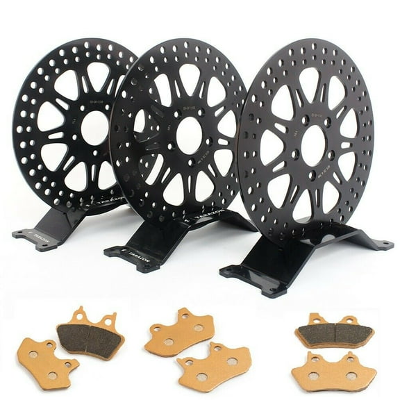 11.5" Front Rear Brake Rotors Pads For Harley Touring Electra Glide Road King 00-07
