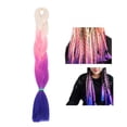 thumbnail image 3 of Extensiones de cabello trenzado Ombre Trenzado Cabello Kanekalon Jumbo Trenzas Cabello Extensiones de cabello sintético para trenzado torcido Blanco Rosa Púrpura Azul oscuro ANGGREK Otros, 3 of 8
