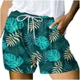 thumbnail image 2 of Pantalons Femmes Été (Non Positionné) Imprimé Multi Poche Lacets jusqu'à Pantalons Décontractés Vert XL, 2 of 6