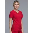 thumbnail image 5 of Cherokee iFlex Women Scrubs Top V-Neck Knit Panel CK605, 5 of 6