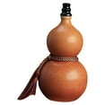 thumbnail image 4 of Botella de vino de calabaza, cerámica, portátil, decoración del hogar, bebidas chinas Vino Vino Gourd Hu Lu Gourd Ornament para la decoración del agua Matt Brown, 4 of 8
