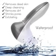 thumbnail image 4 of 5 in 1 Facial cleansing brush- waterproof face spin brush set, deep cleansing, gentle exfoliating, removing blackheads, massaging, face and body Silver, 4 of 7