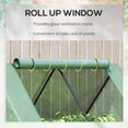 thumbnail image 6 of Garden Bed with Mini Greenhouse Cover, Outdoor Metal Planter Box with 2 Roll-Up Windows, 6 of 6